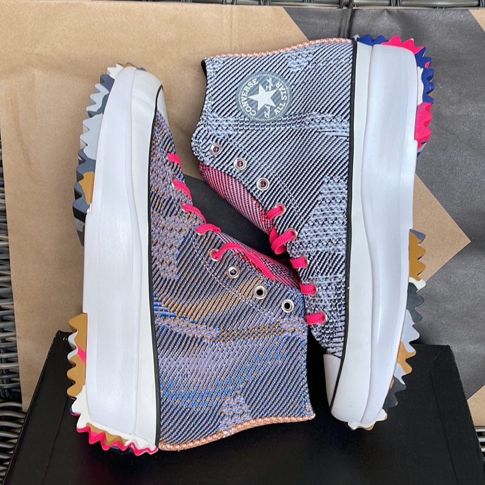 Converse Run Star Hike Hi Digital Blue/LT Zitron mens - Picture 12 of 16